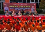 Operasi Pekat Semeru 2025, Polres Gresik Bongkar Kejahatan Tindakan Pidana