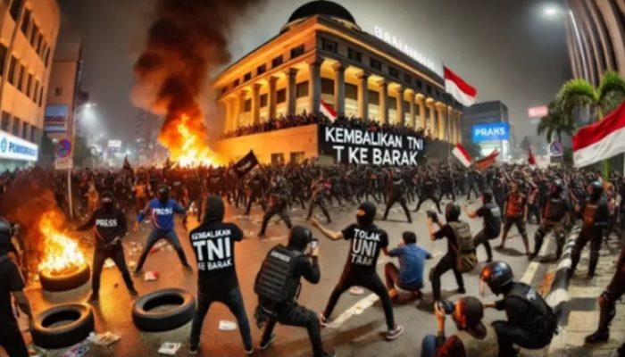Gelar Demo Tolak UU TNI di Bandung hingga Bank Swasta Dibakar, Cek ini Kornologinya
