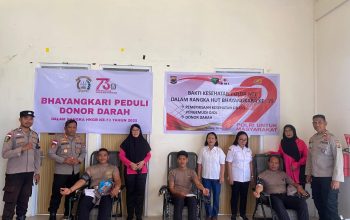 Donor Darah hingga Pemeriksaan Gratis, Polres Manggarai Timur Gelar Bakti Kesehatan Sambut HUT Bhayangkara ke-79