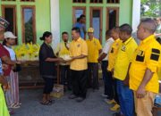 HUT Golkar ke-61, Golkar Manggarai Timur Gelar Pembagian 500 Paket Sembako Murah 