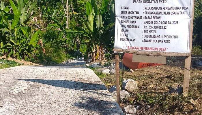 Untuk Mendapatkan Keuntungan Lebih, Pekerjaan Jalan Rabat Beton di Desa Golo Loni Tidak Sesuai RAB